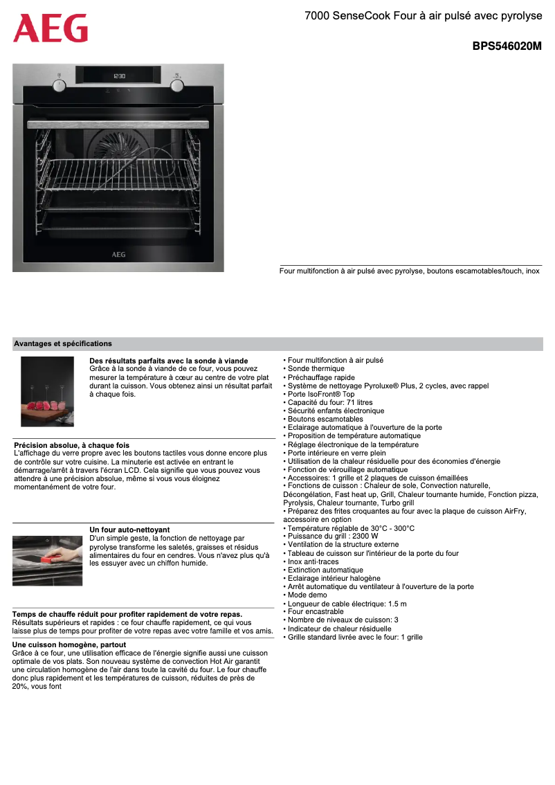 Imagen de la primera página del manual del dispositivo BPS546020M