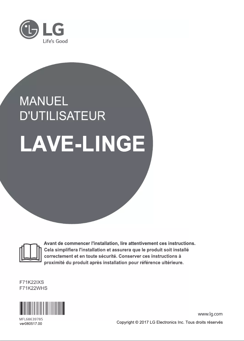 Imagen de la primera página del manual del dispositivo F71K22IXS