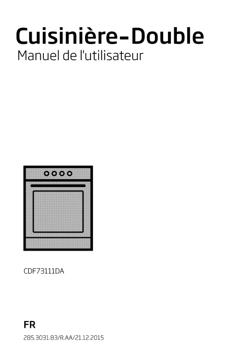 Imagen de la primera página del manual del dispositivo CDF 73111 DA