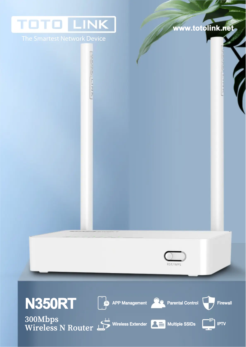 Imagen de la primera página del manual del dispositivo N350RT