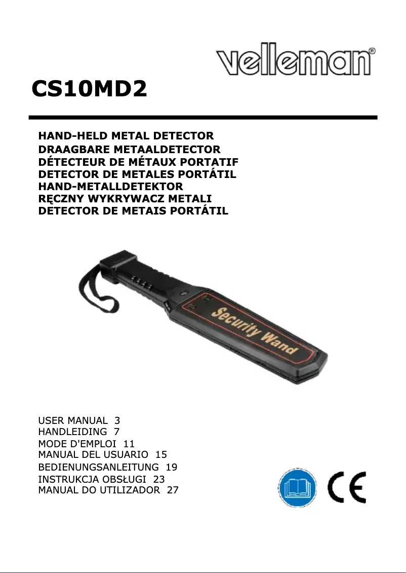 Imagen de la primera página del manual del dispositivo CS10MD2