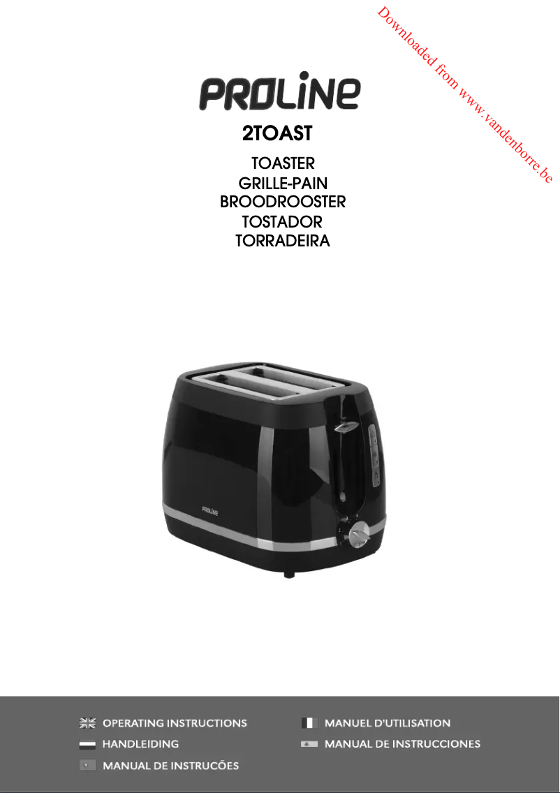 Imagen de la primera página del manual del dispositivo 2TOAST