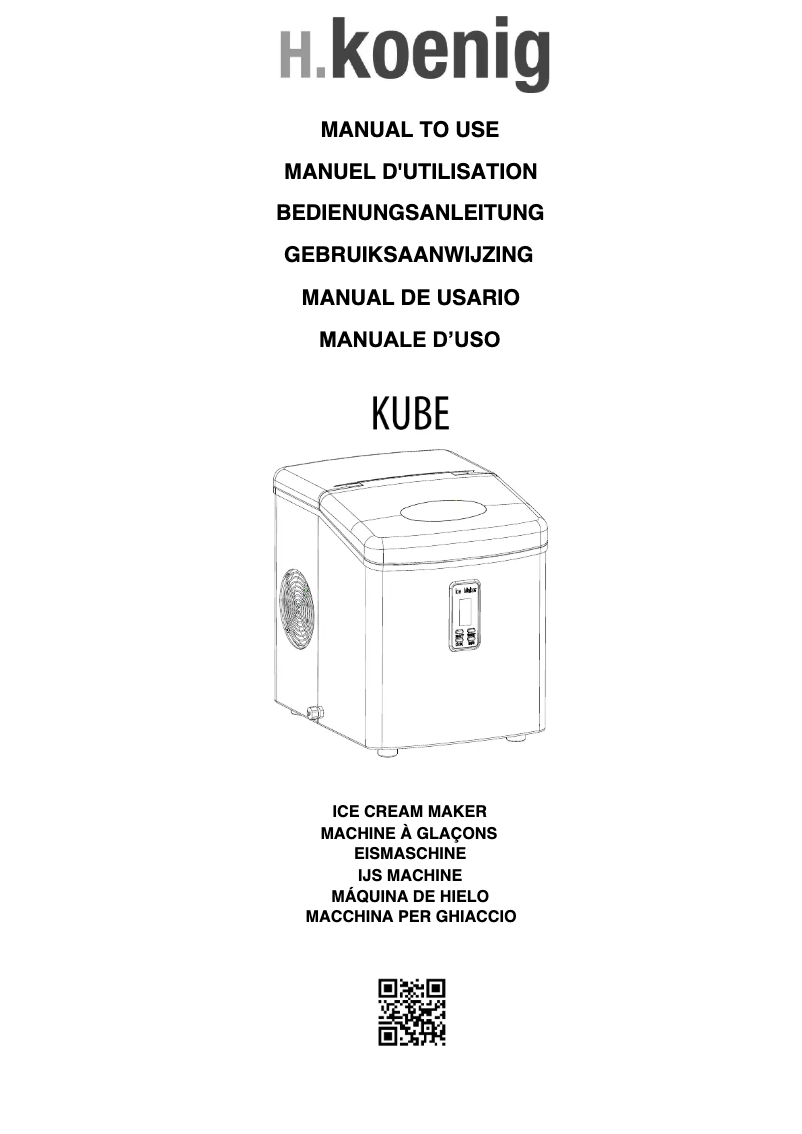 Página 1 del manual Manual de usuario H.Koenig Kube KB15
