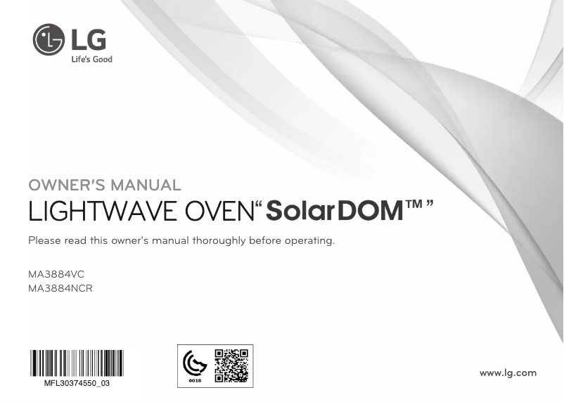 Página 1 del manual Manual de usuario LG SolarDOM MA3884NCR