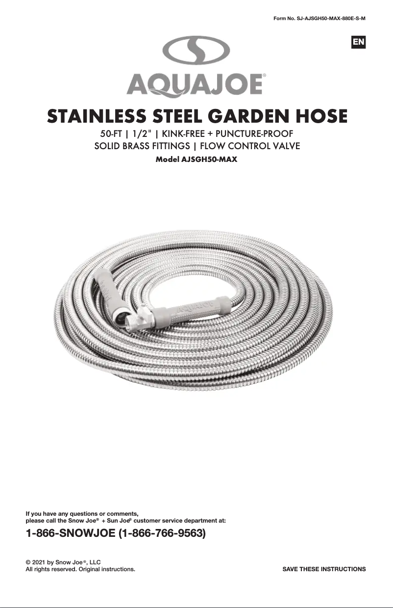 Imagen de la primera página del manual del dispositivo AJSGH50-MAX