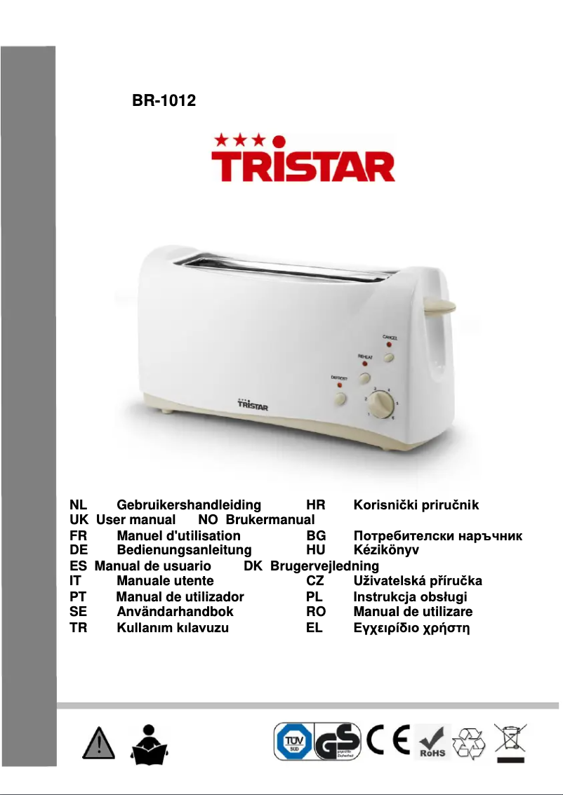 Imagen de la primera página del manual del dispositivo BR-1012