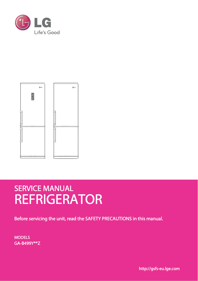 Imagen de la primera página del manual del dispositivo GA-B499YAQZ