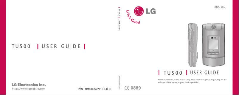 Página 1 del manual Manual de usuario LG TU500