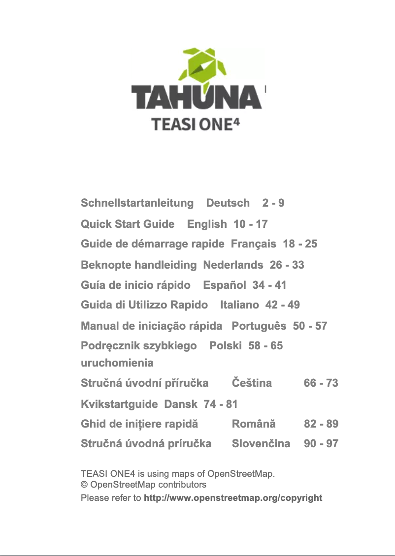 Página 1 del manual Manual de usuario Teasi One 4