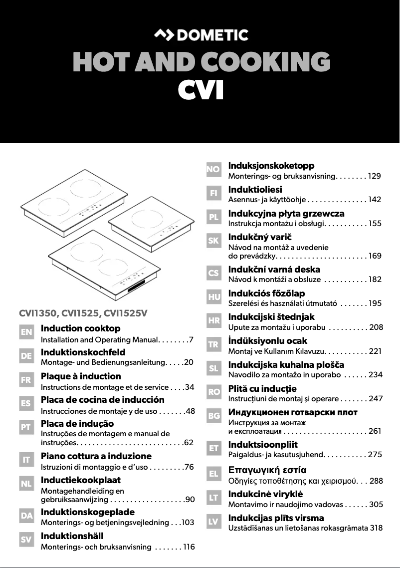 Imagen de la primera página del manual del dispositivo CVI1525