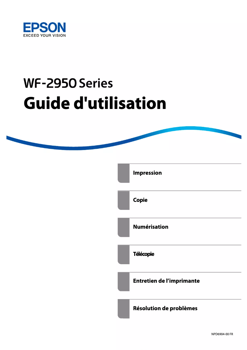 Página 1 del manual Manual de usuario Epson Workforce WF-2950DWF
