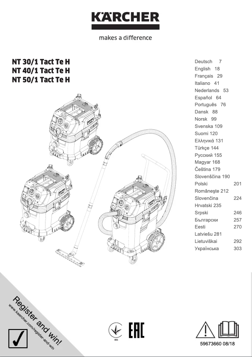 Imagen de la primera página del manual del dispositivo NT 50/1 Tact Te H