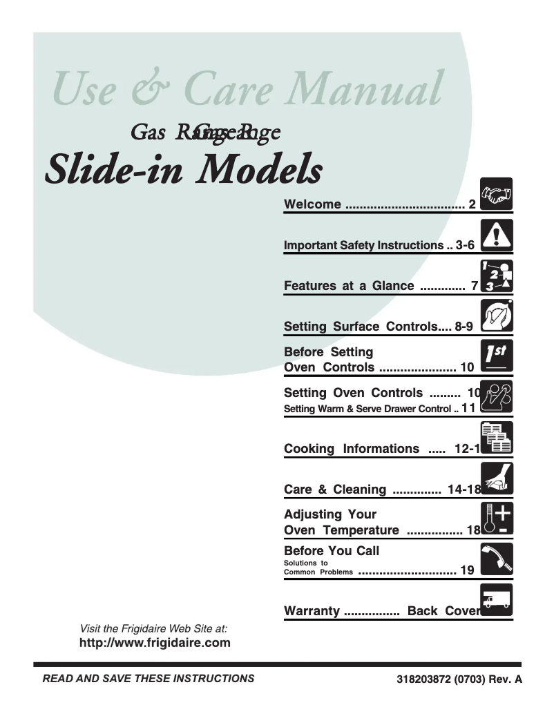 Imagen de la primera página del manual del dispositivo FGS365EC
