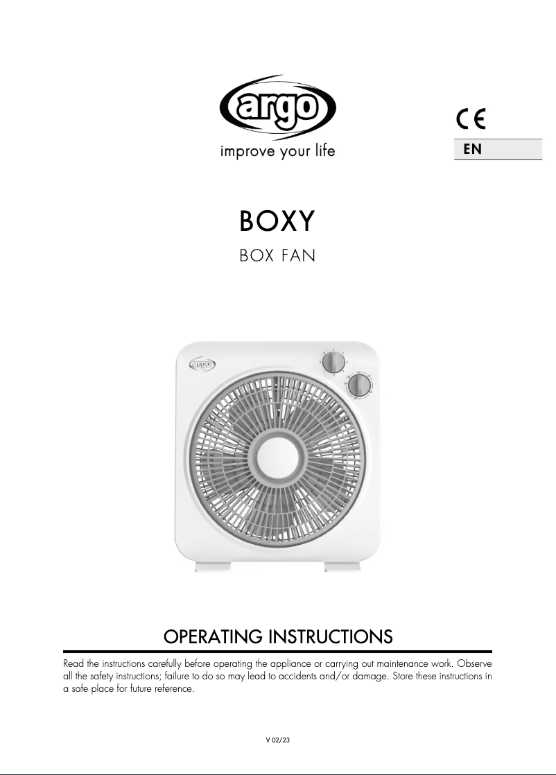 Imagen de la primera página del manual del dispositivo Boxy