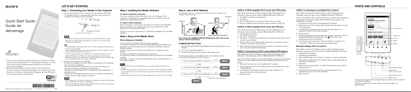 Imagen de la primera página del manual del dispositivo PRS-T2