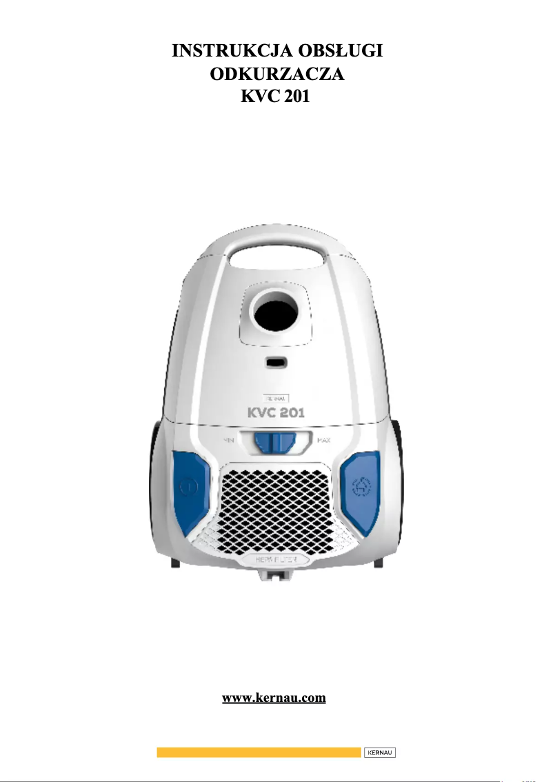 Imagen de la primera página del manual del dispositivo KVC 201