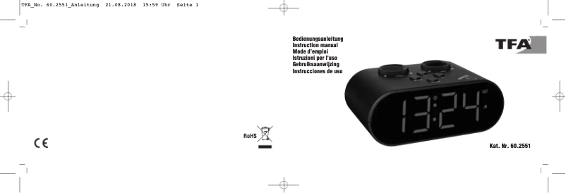 Página nº 1 - Manual de usuario TFA 60.2551.01