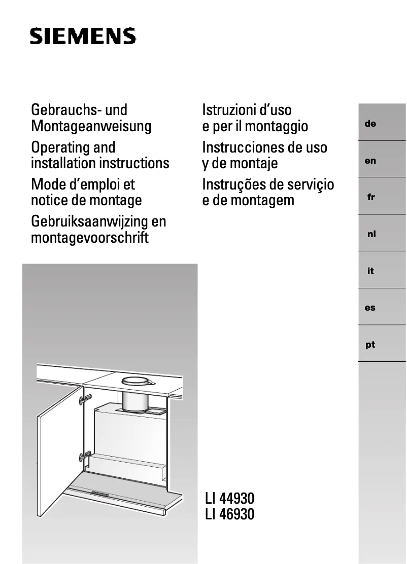 Imagen de la primera página del manual del dispositivo LI46931GB