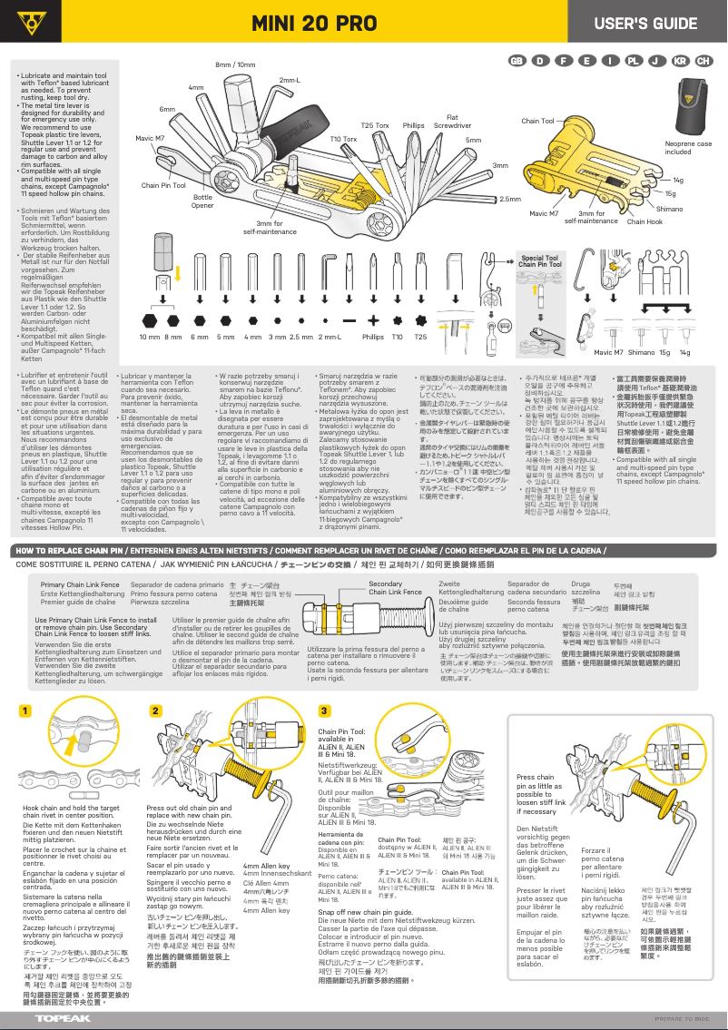 Imagen de la primera página del manual del dispositivo MINI 20 PRO