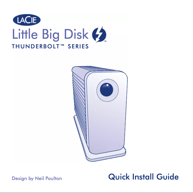 Página nº 1 - Manual de usuario LaCie Little Big Disk 2TB