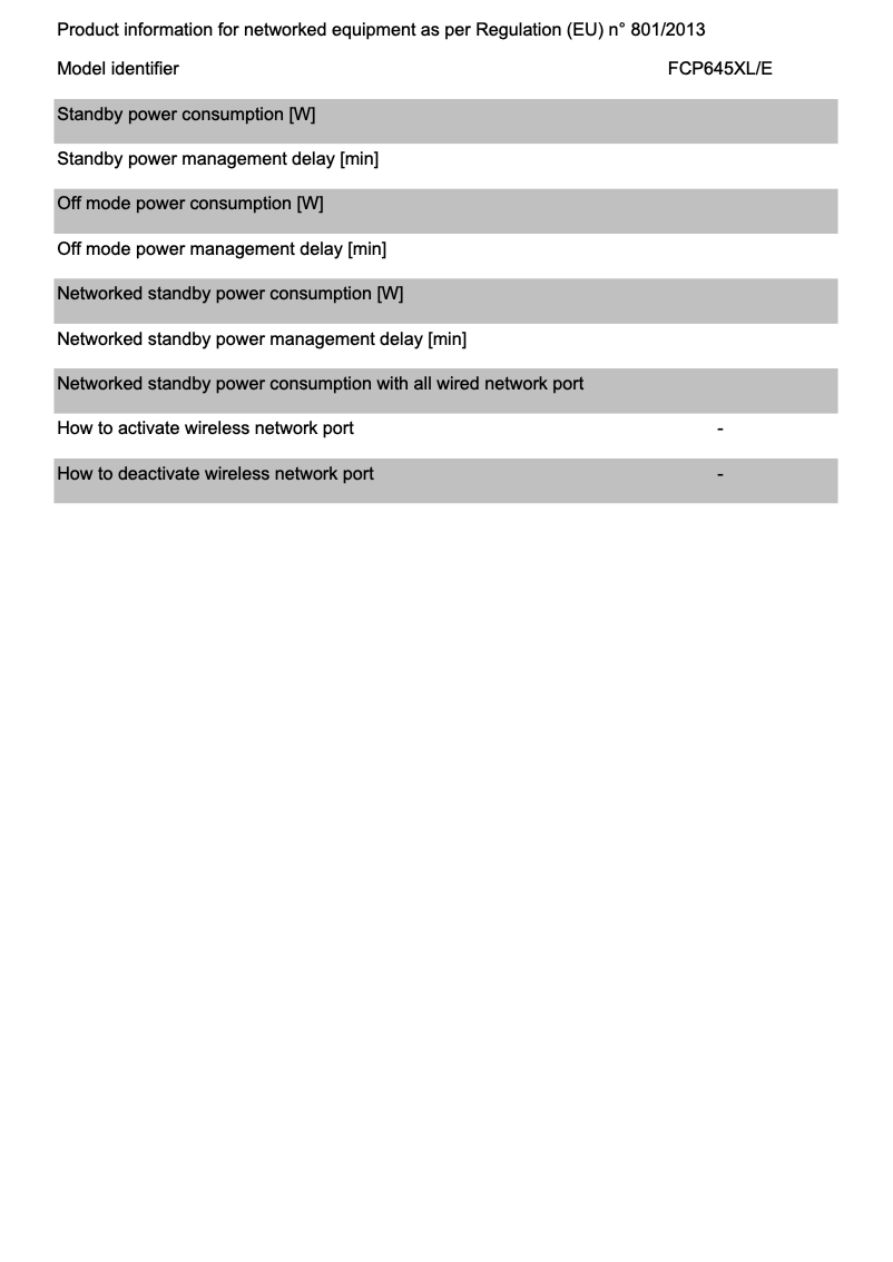 Imagen de la primera página del manual del dispositivo FCP645XL/E