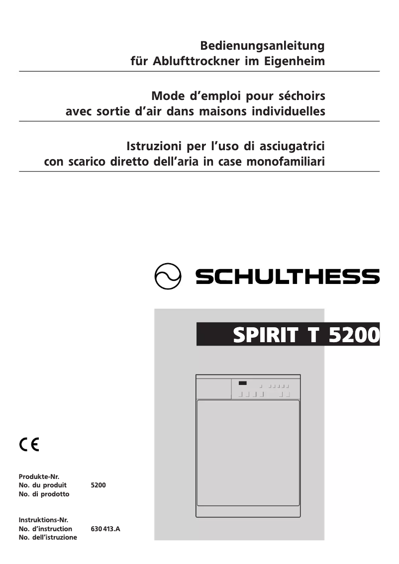 Imagen de la primera página del manual del dispositivo Spirit T 5200