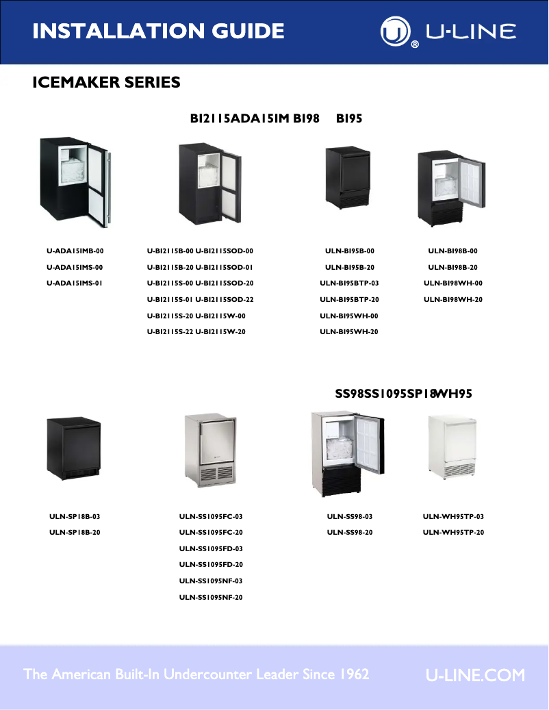 Imagen de la primera página del manual del dispositivo U-BI2115B-00