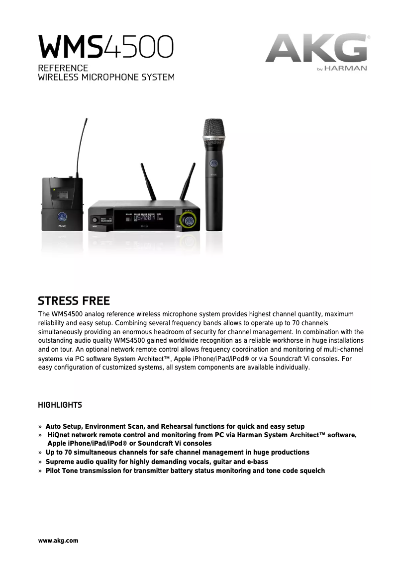 Imagen de la primera página del manual del dispositivo WMS4500