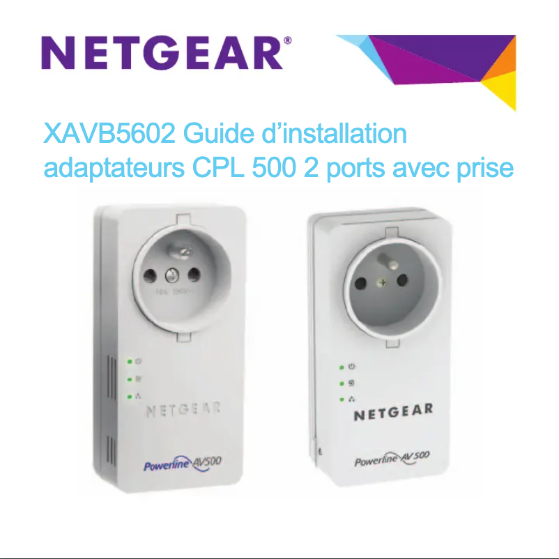 Página nº 1 - Guía de instalación Netgear XAVB5602v2