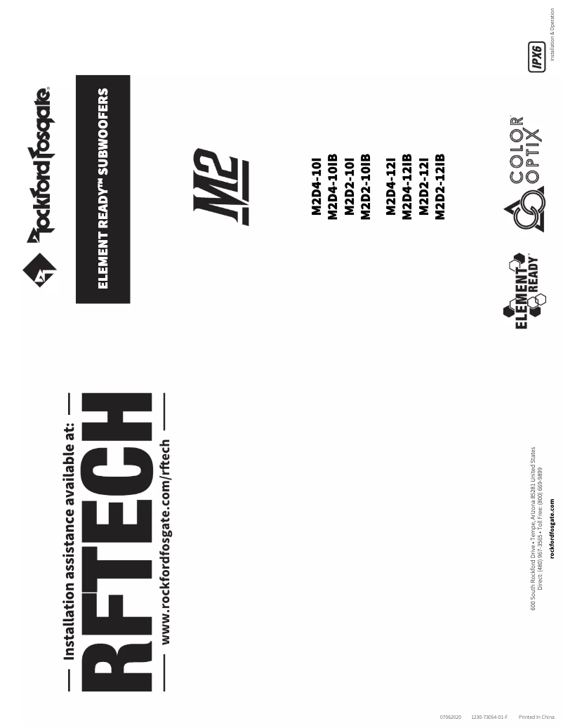 Página nº 1 - Manual de usuario Rockford Fosgate M2-TS