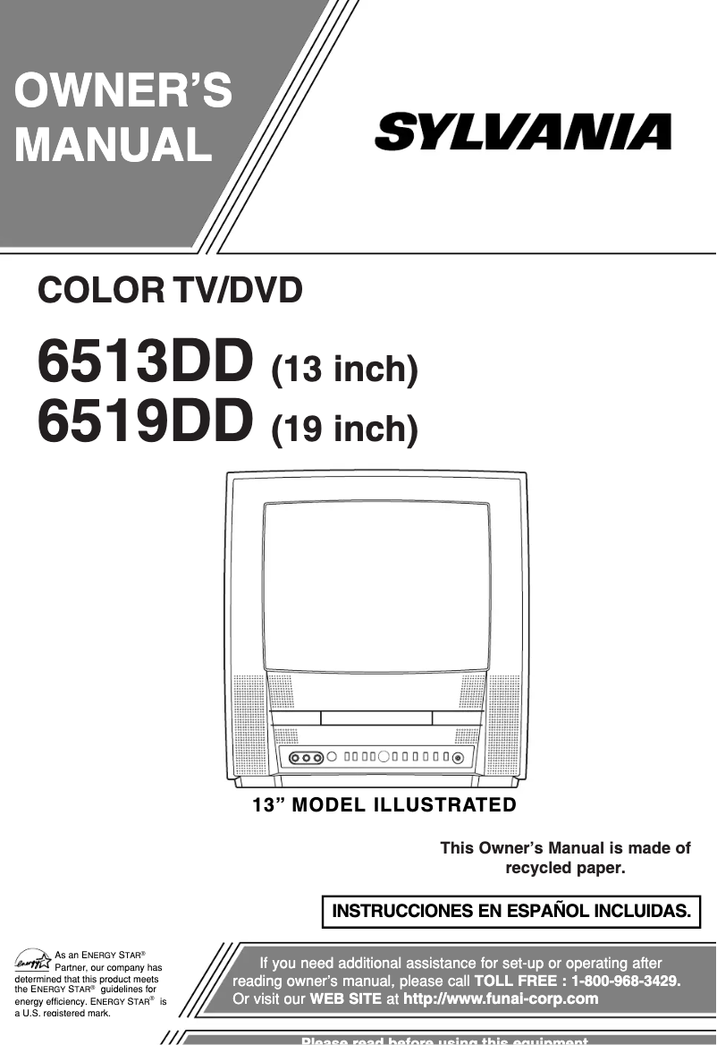Imagen de la primera página del manual del dispositivo 6519DD