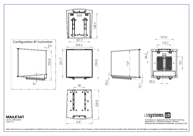 Página nº 1 - Ficha técnica LD Systems MAILA SAT