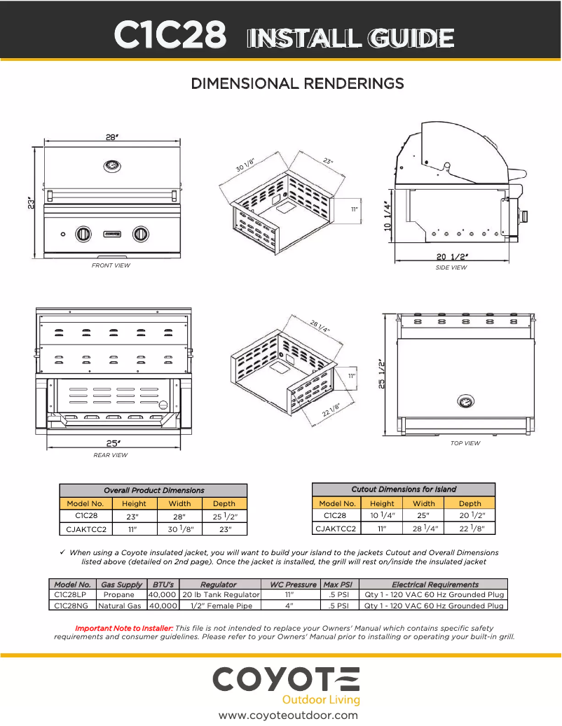 Imagen de la primera página del manual del dispositivo C2SL30NG-FS