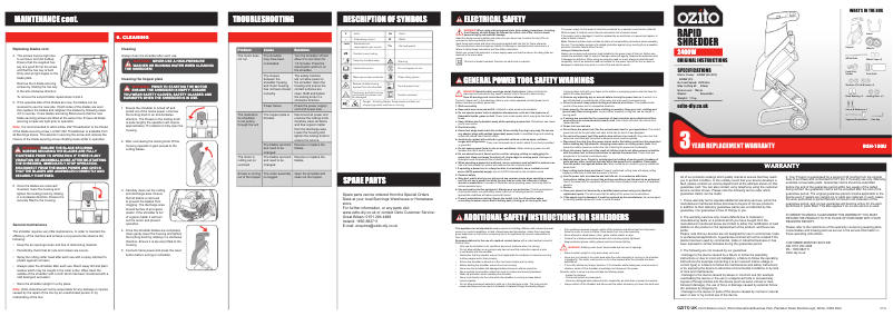 Imagen de la primera página del manual del dispositivo RSH-100U