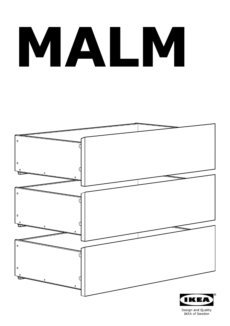 Página 1 del manual Manual de usuario Ikea MALM 903.546.43