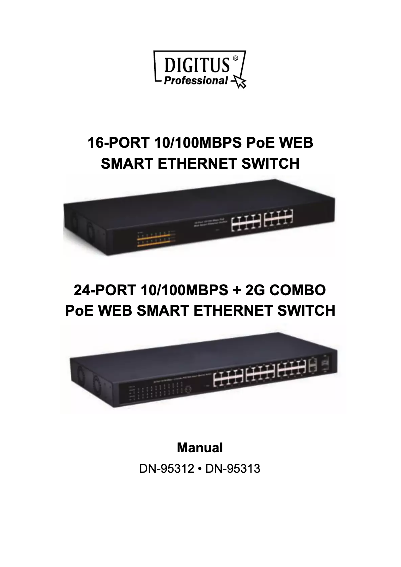 Imagen de la primera página del manual del dispositivo DN-95312