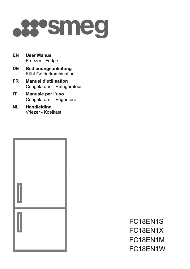 Página 1 del manual Folleto Smeg FC18EN1M