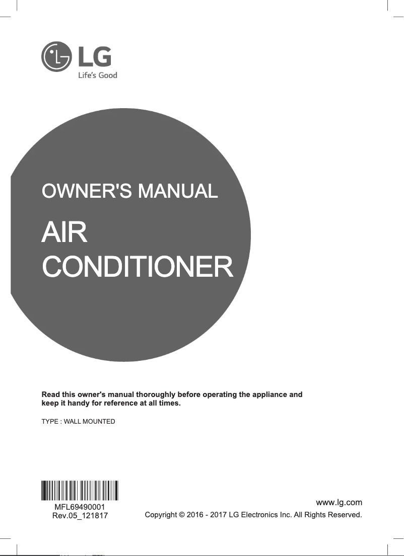 Página 1 del manual Manual de usuario LG H18AWM-N217
