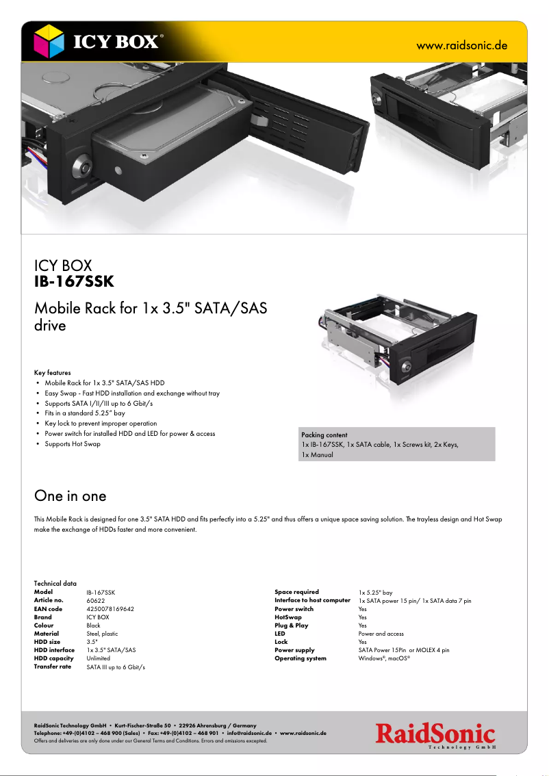 Imagen de la primera página del manual del dispositivo IB-167SSK