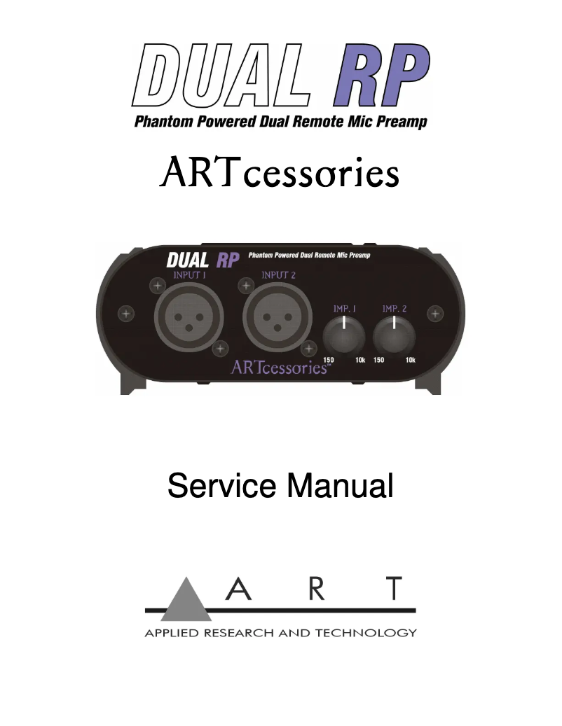 Página 1 del manual Manual de usuario ART Dual RP