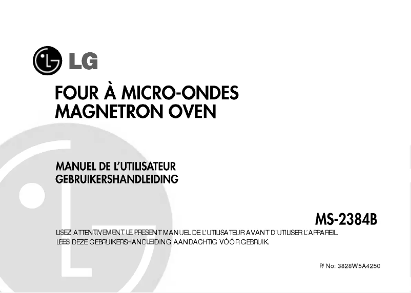 Página 1 del manual Manual de usuario LG MS-2384B