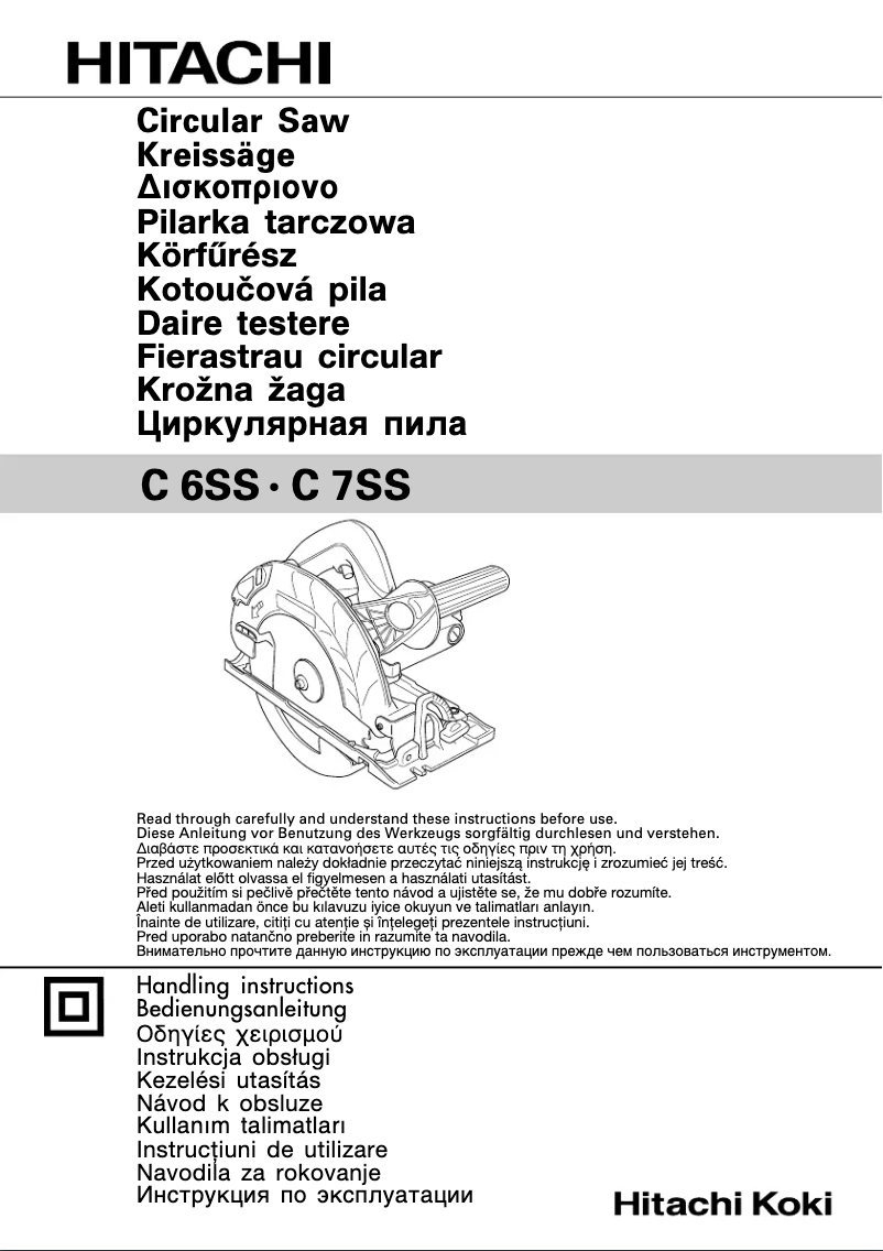 Página 1 del manual Manual de usuario Hitachi C7SS