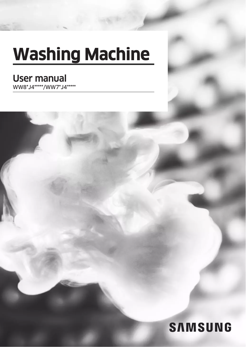 Página 1 del manual Manual de usuario Samsung WW71J42E0IW