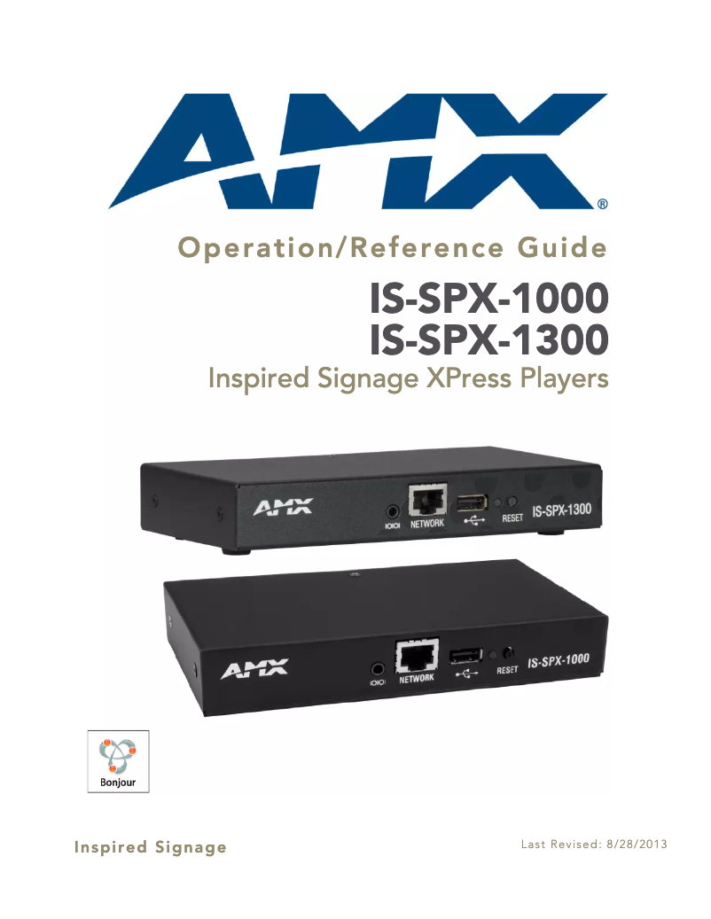 Imagen de la primera página del manual del dispositivo Inspired XPress IS-SPX-1300