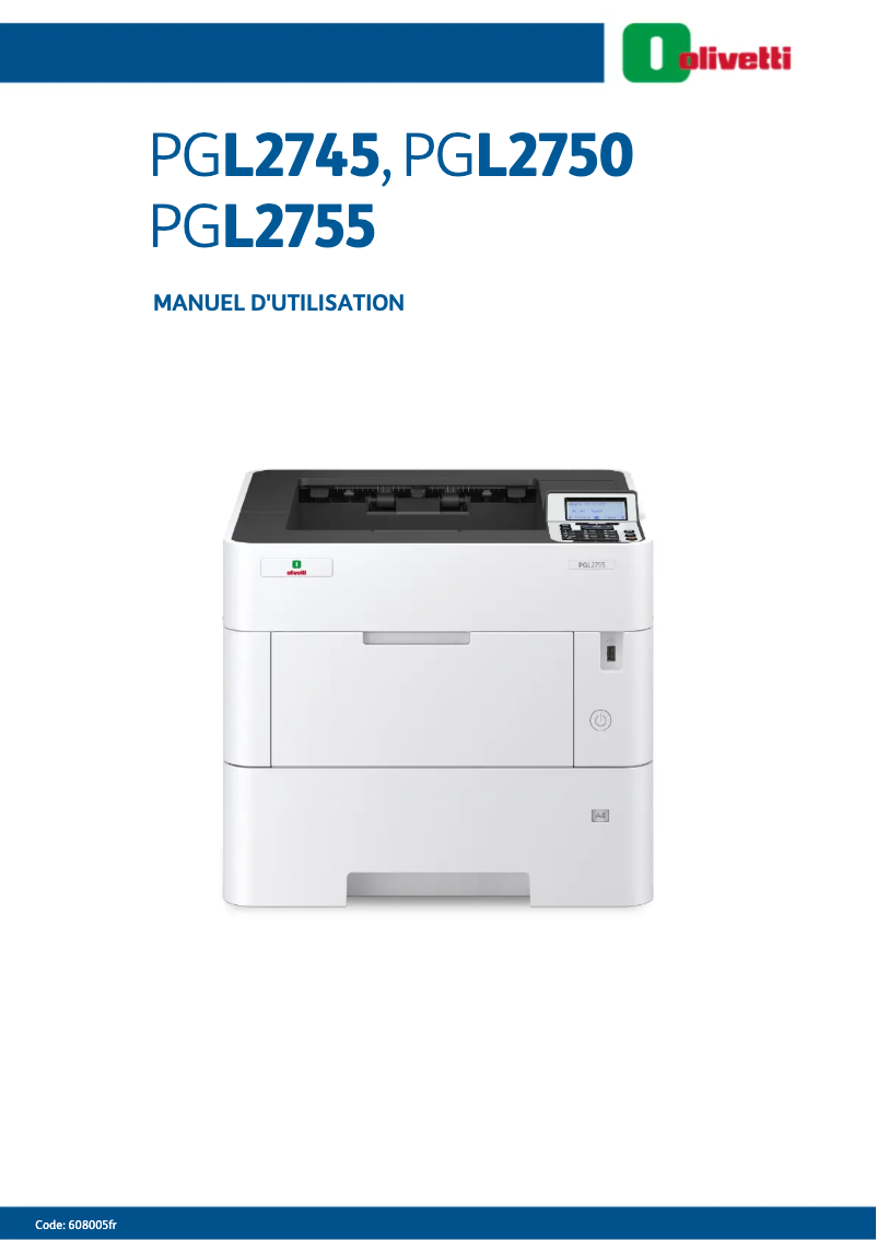 Imagen de la primera página del manual del dispositivo PGL2745