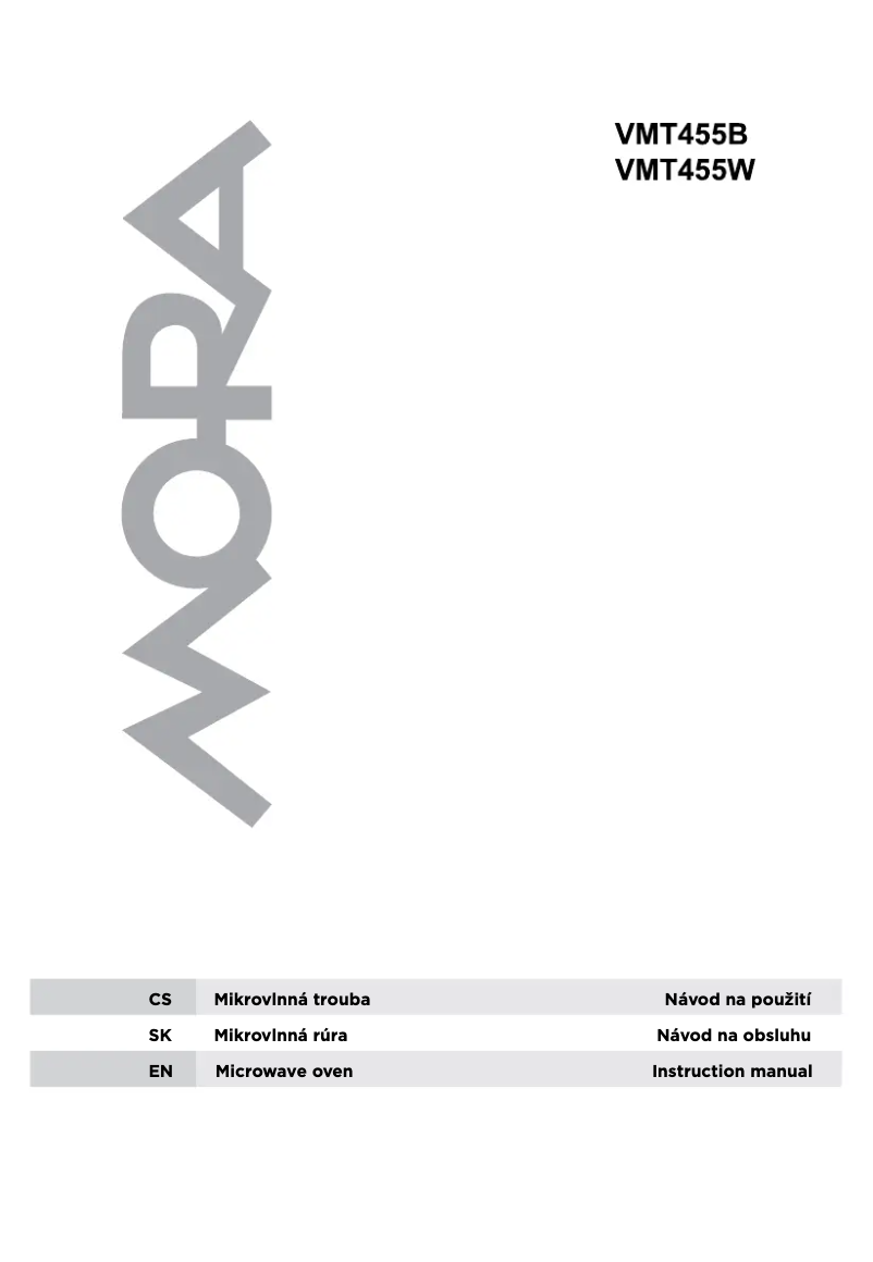 Página 1 del manual Manual de usuario Mora VMT 445 B