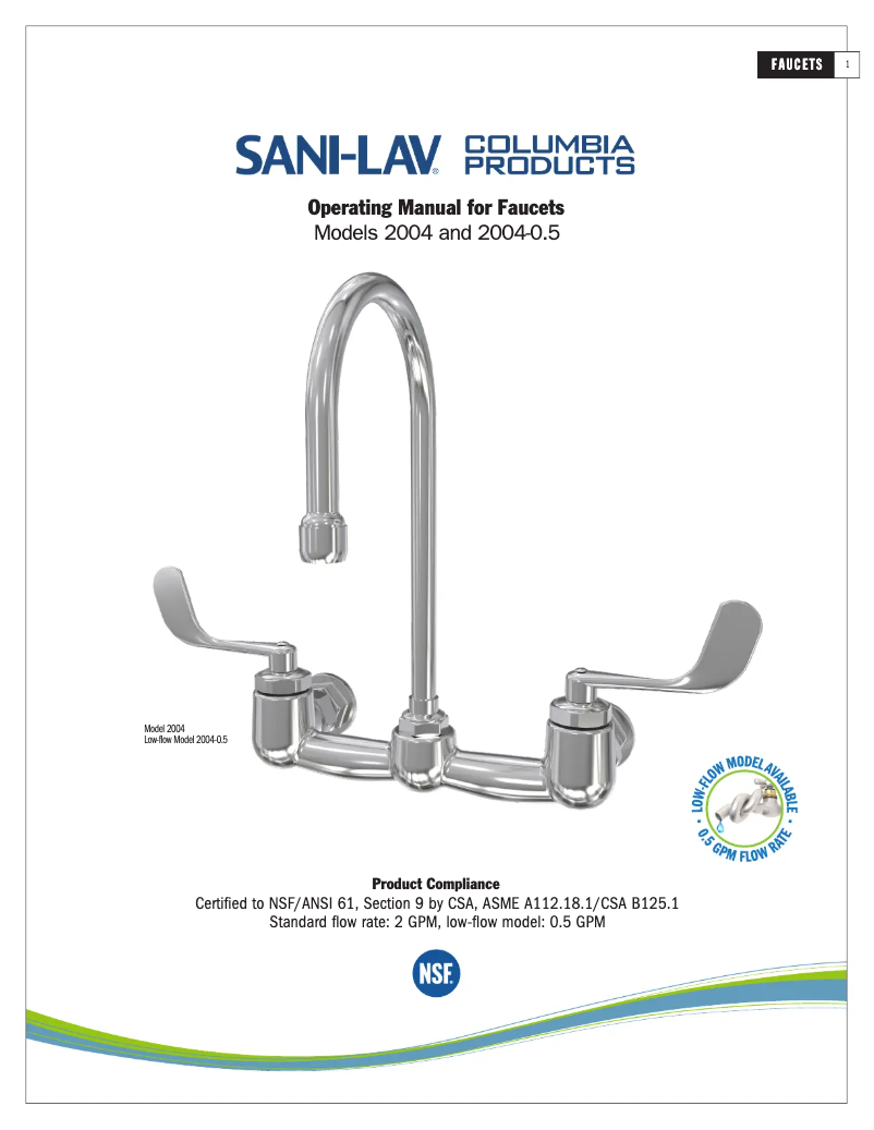 Página 1 del manual Manual de usuario Sani-Lav 2004