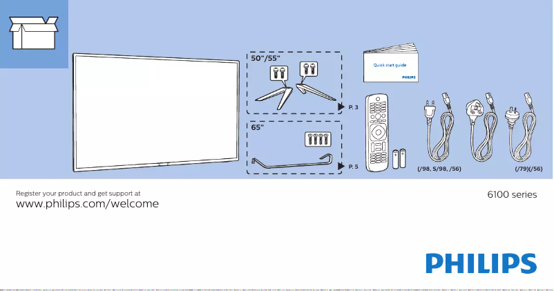 Imagen de la primera página del manual del dispositivo 50PUT6102S