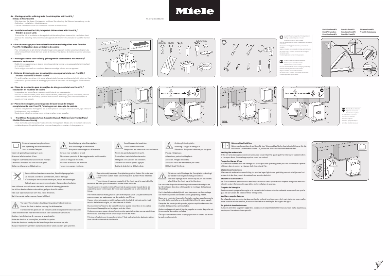 Página 1 del manual Manual de usuario Miele G 7385 SCVi XXL FF