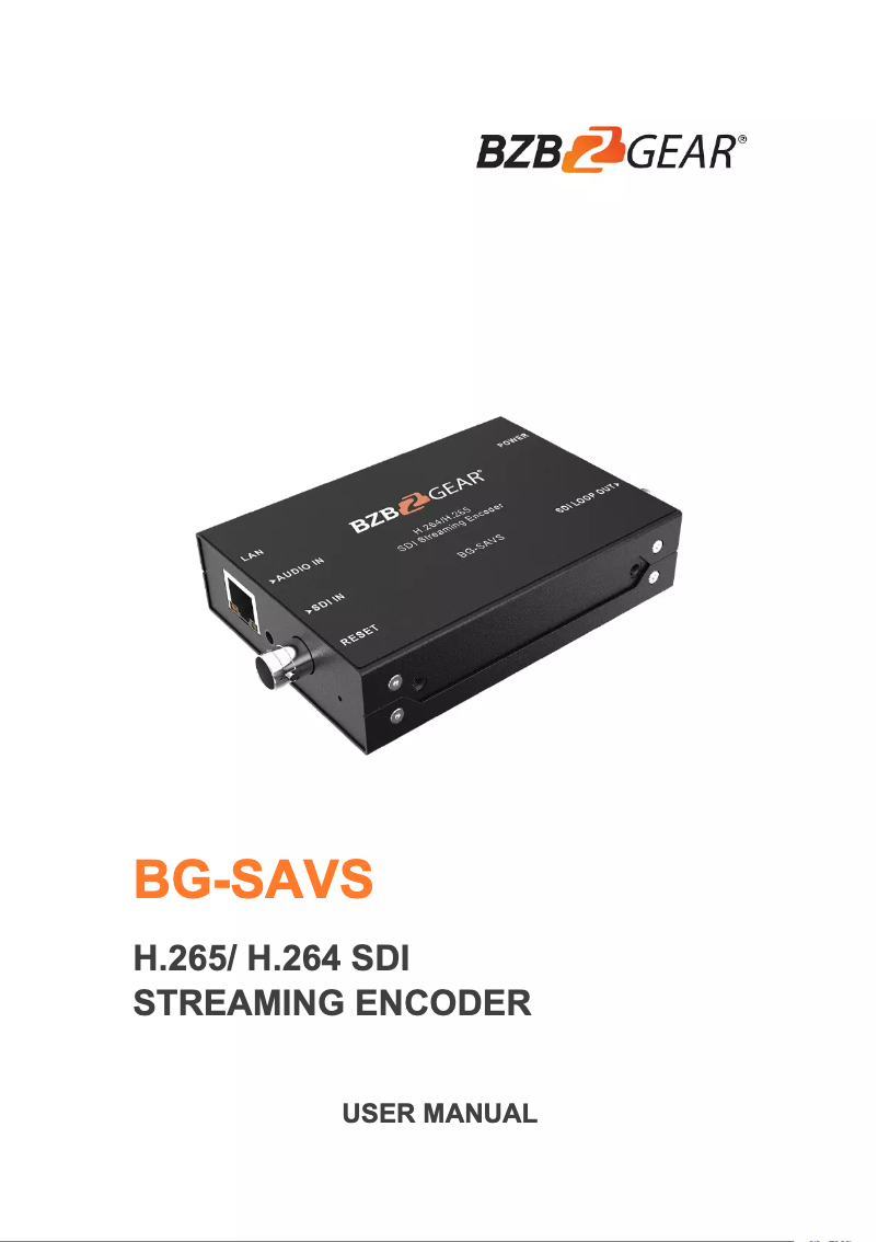 Imagen de la primera página del manual del dispositivo SAVS